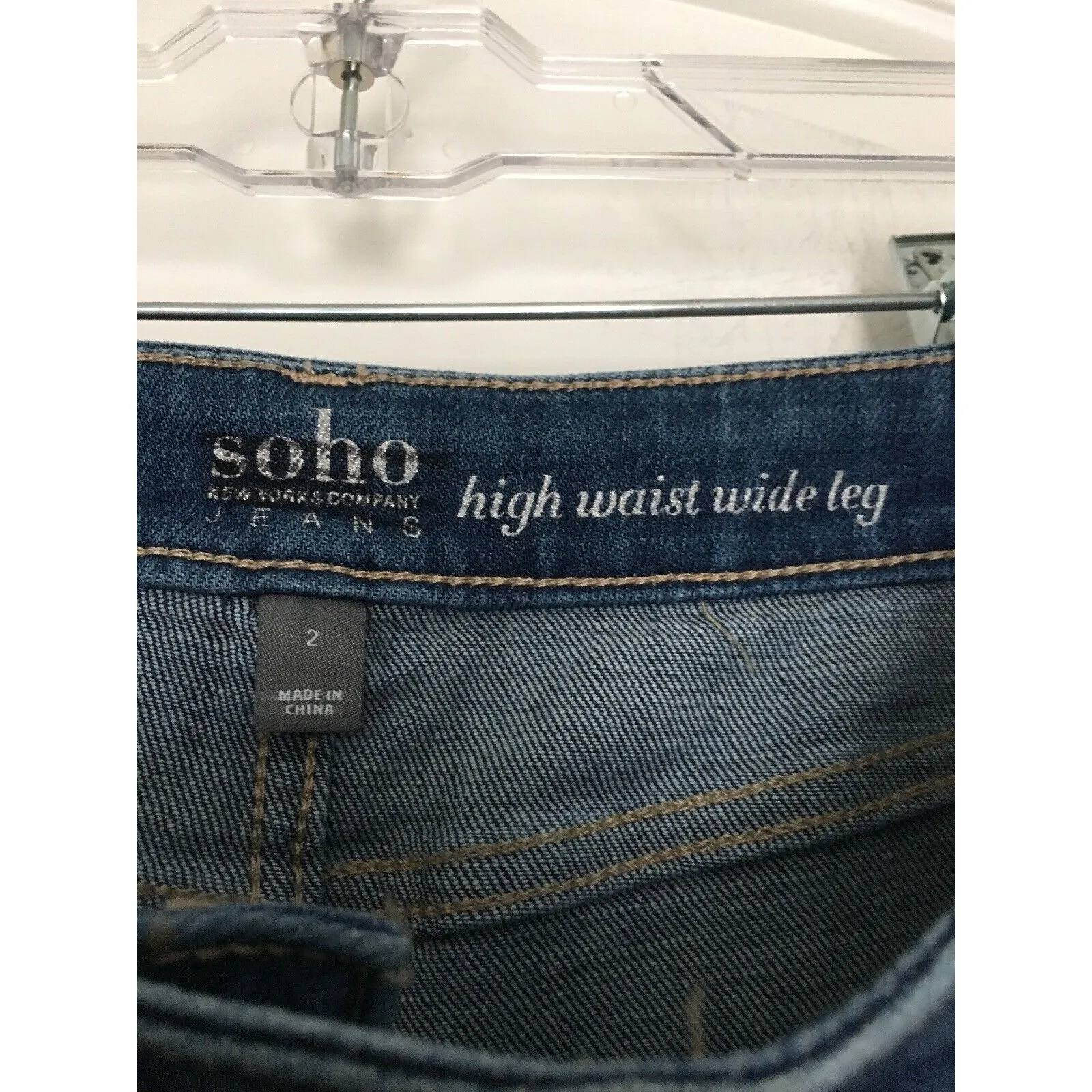 Soho Women's Blue Denim Jeans Pockets Size 2 - Image 6