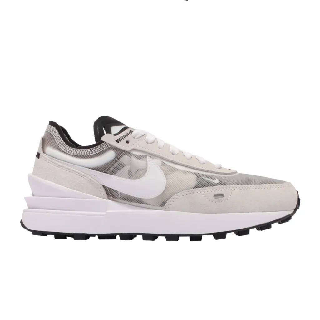 NEW NWT NIKE Waffle One Gray and Summit White Mesh Sneakers 7.5 Women’s - Image 6