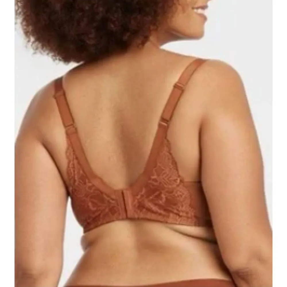 Auden Lightly Lined Balconette Bra Women's Plus 46C Rust Orange NWT Size undefined - Image 2