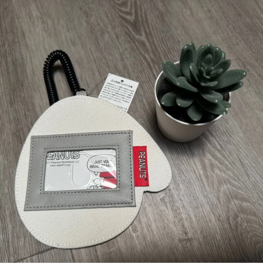 snoopy peanuts glasses nerd style id card holder White - Image 2