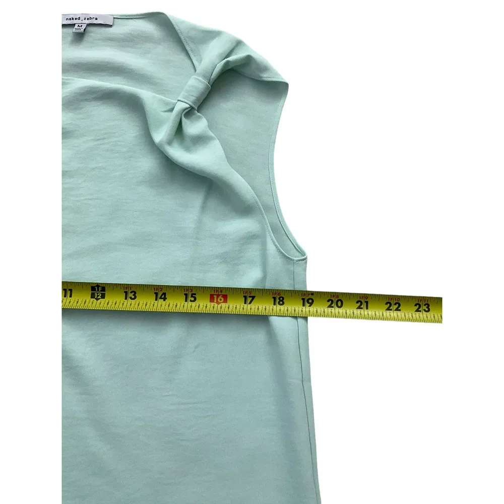 Naked Zebra Mint Green Women Sleeveless Top Size M | 44-18 - Image 5