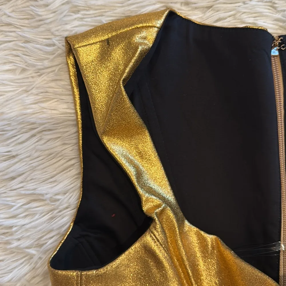 House of CB Karia Gold Corset Top sz M - Image 9