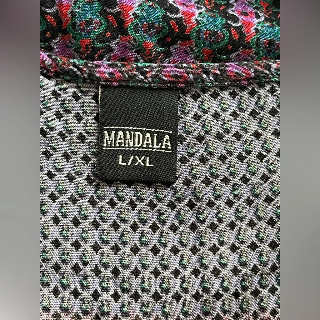 MÁNDALA Boho Chic Multicolor Tank Top Purple Size L - Image 5