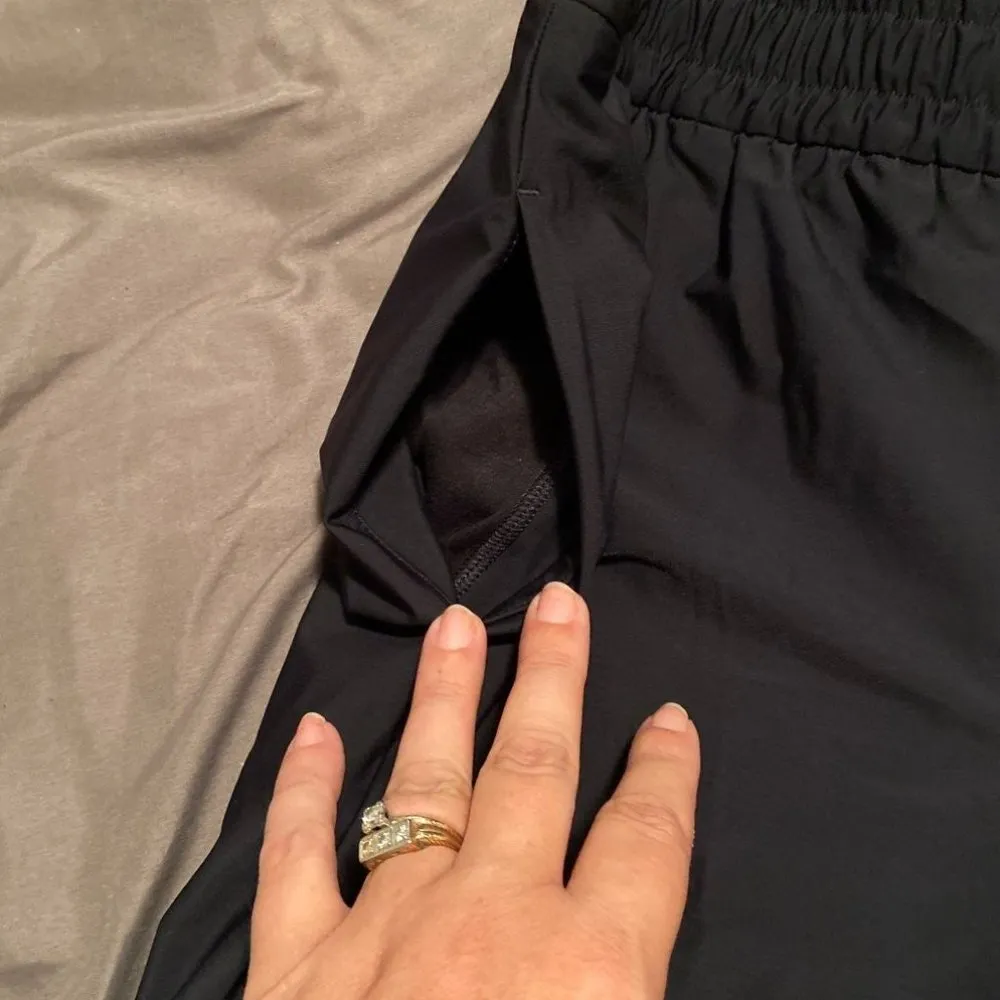 Victoria Sport Black Elastic Waist Loose Fit Pocket Joggers - Image 4