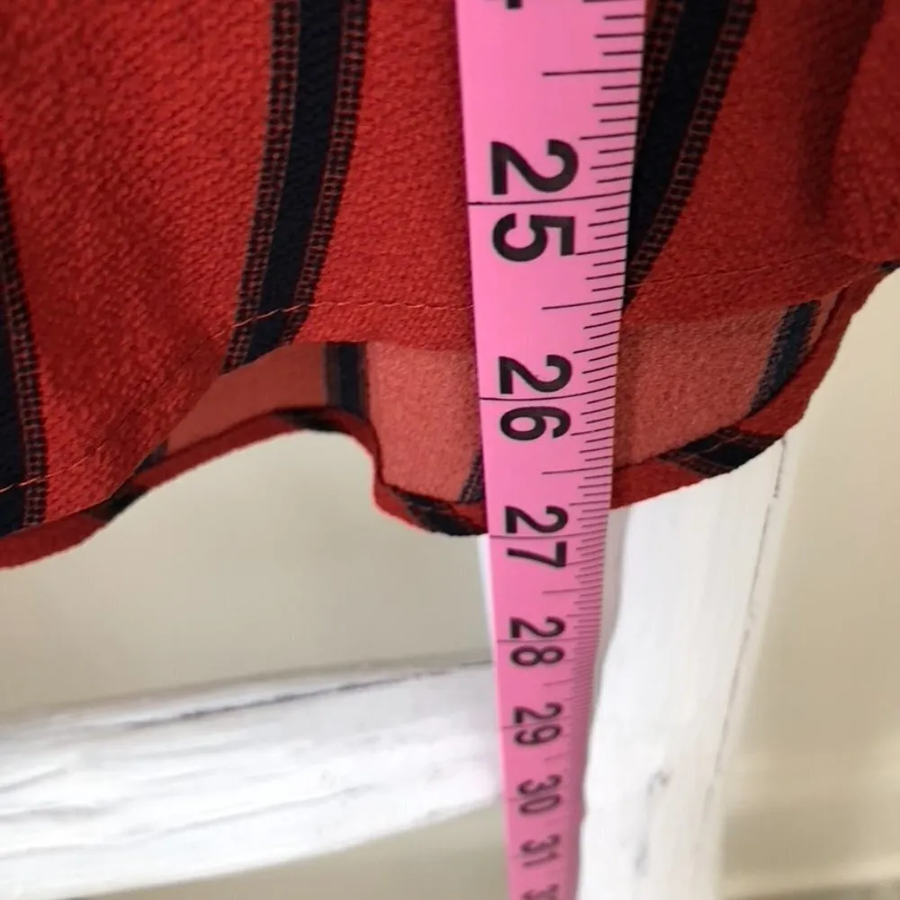 Mine Women's Cold Shoulder Short Sleeve Blouse Sz L Blue Size L - Image 12