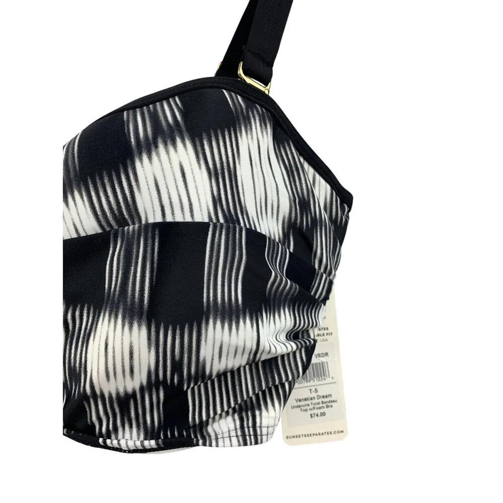 Women's Sunset *NWT* Black Pattern Bikini Set - Image 9