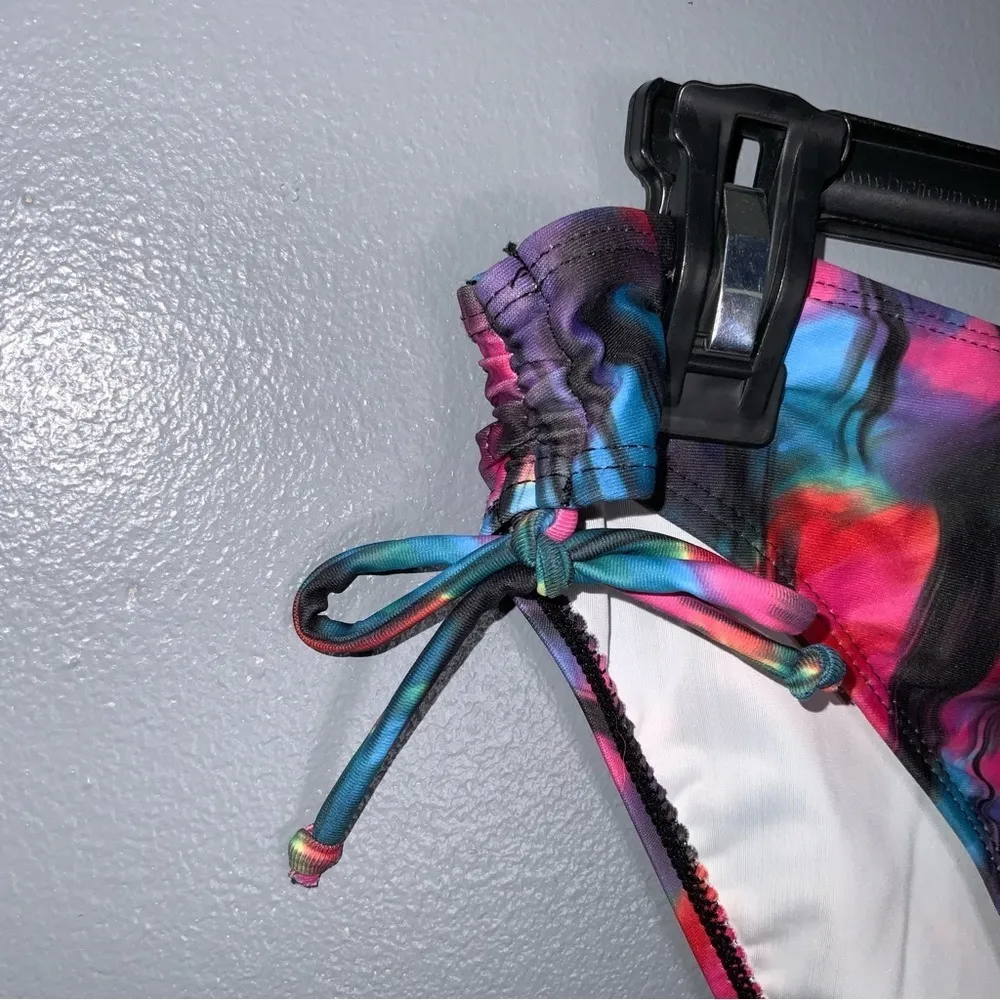 EX Soccer Watercolor Hipster Swim Bikini Bottoms XL - Image 3