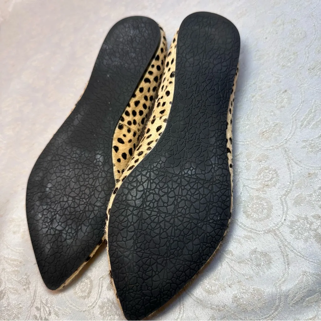 Steve Madden Feather Leopard Print Cow Hair  Black and Tan Womens Loafers Size 7 - Image 6