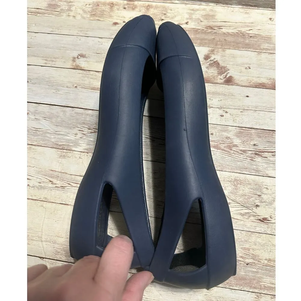 Crocs Sloane Flats Shoes Women's Size 11 Navy Blue Comfort Rubber NWOT - Image 6