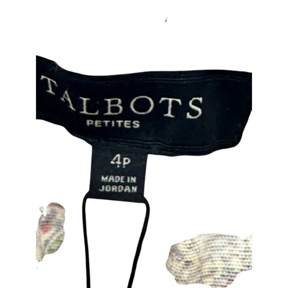 Talbots Signature Multicolor Paisley Signature Ankle Pants - Stretch Women's 4P - Image 7