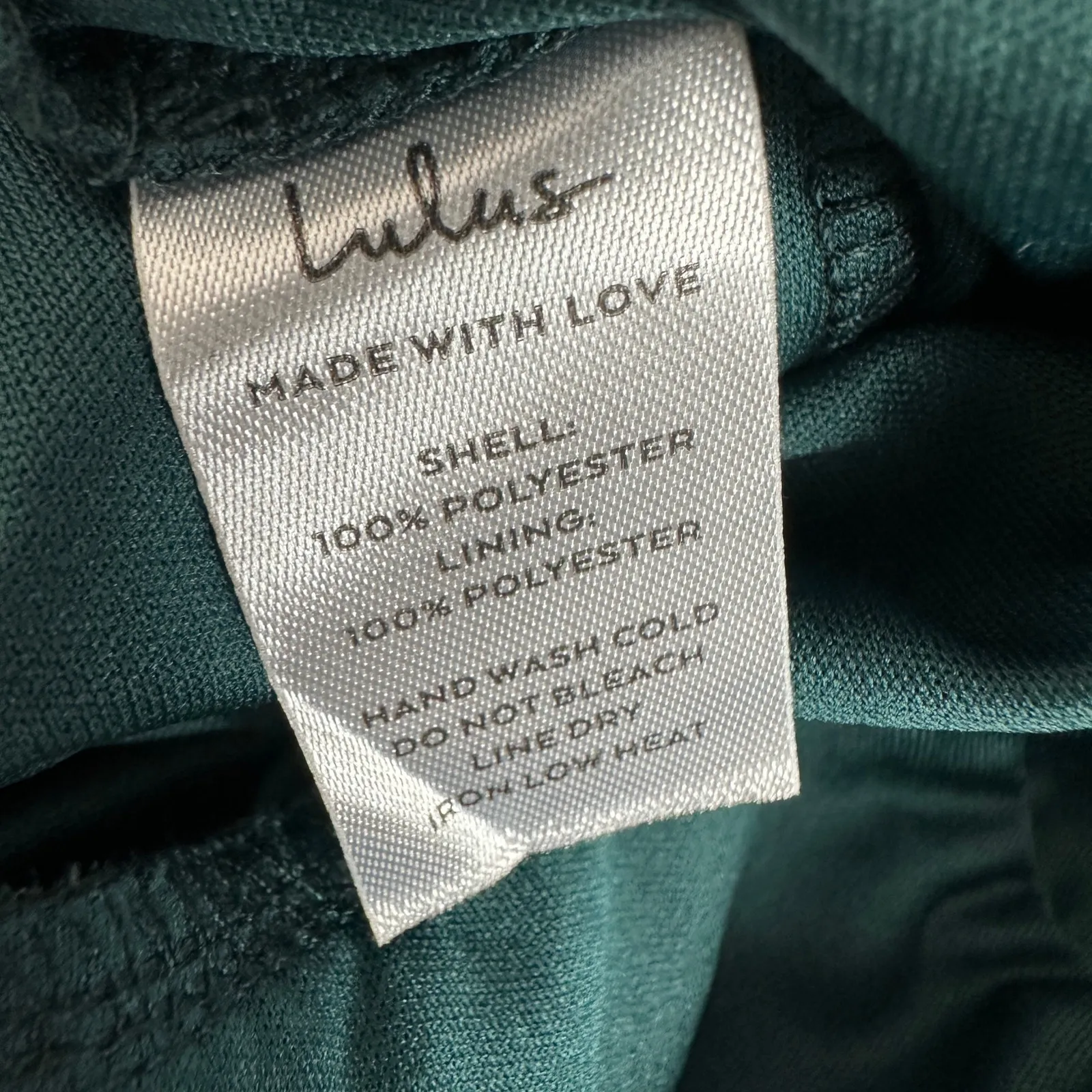 NEW Lulus Glamorous Disposition Emerald Green Ruched Maxi Dress Formal Large - Image 11