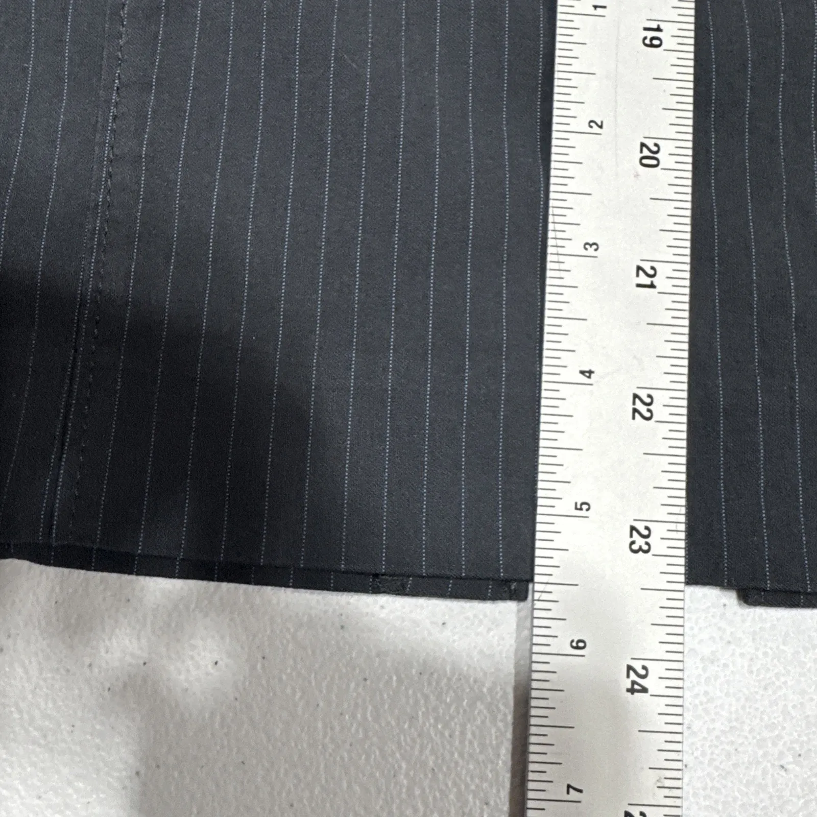 Express Design Studio Pencil Skirt Womens Sz 0 Gray Pinstripes High Rise Bodycon - Image 10