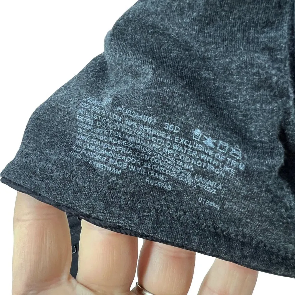 Hanes Ultimate Underwire Bra Low-Cut T-Shirt Black 36D - Image 4