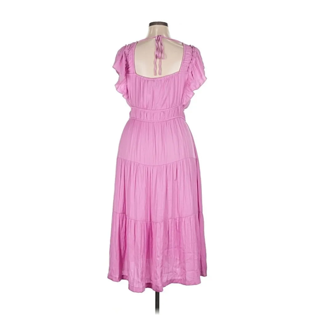 J‎ By Joie Midi Dress MSRP $128 Lavender Color XL - Image 4