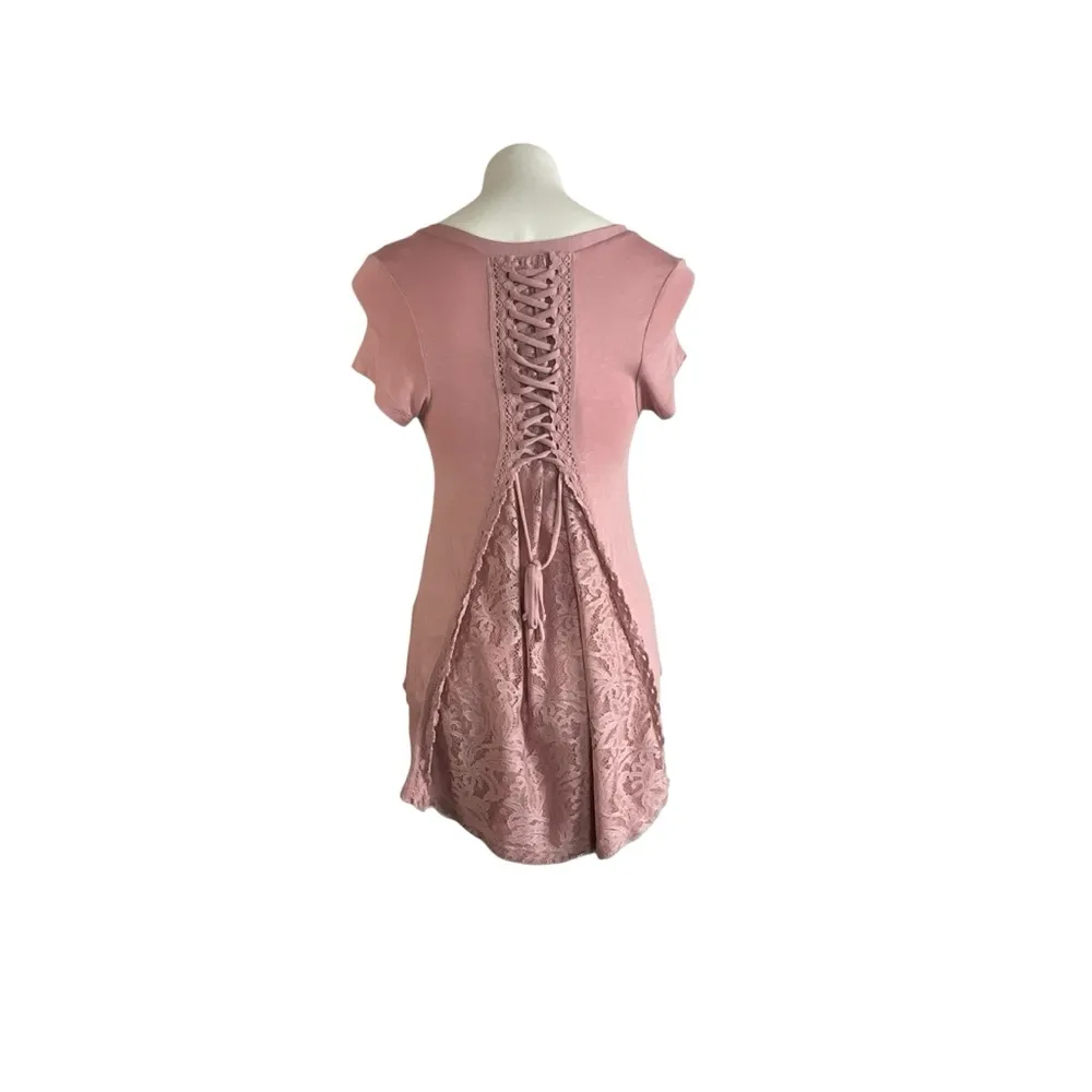 Knox Rose Dusty Pink Tunic Top - Image 2