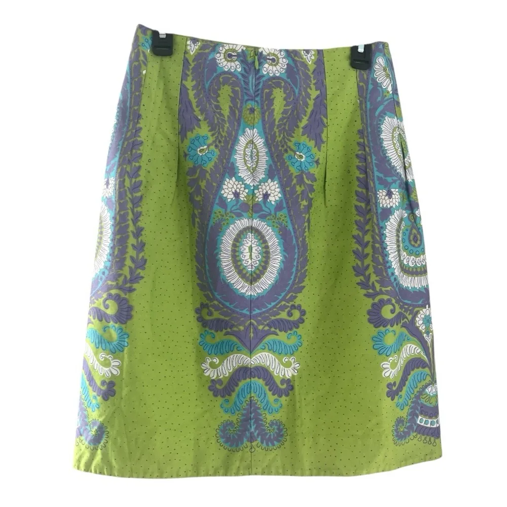 Anthropologie We Love Vera Paisley Colorful A Line Boho Skirt Size 0 - Image 2