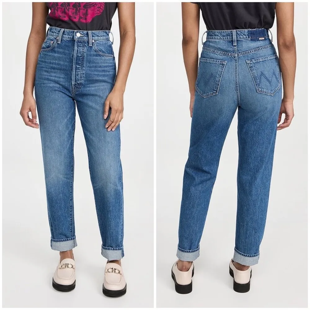 💕MOTHER💕 The Tune Up Hover Cuff Jean ~ Hit The Ground Running 31 NWT Blue - Image 6