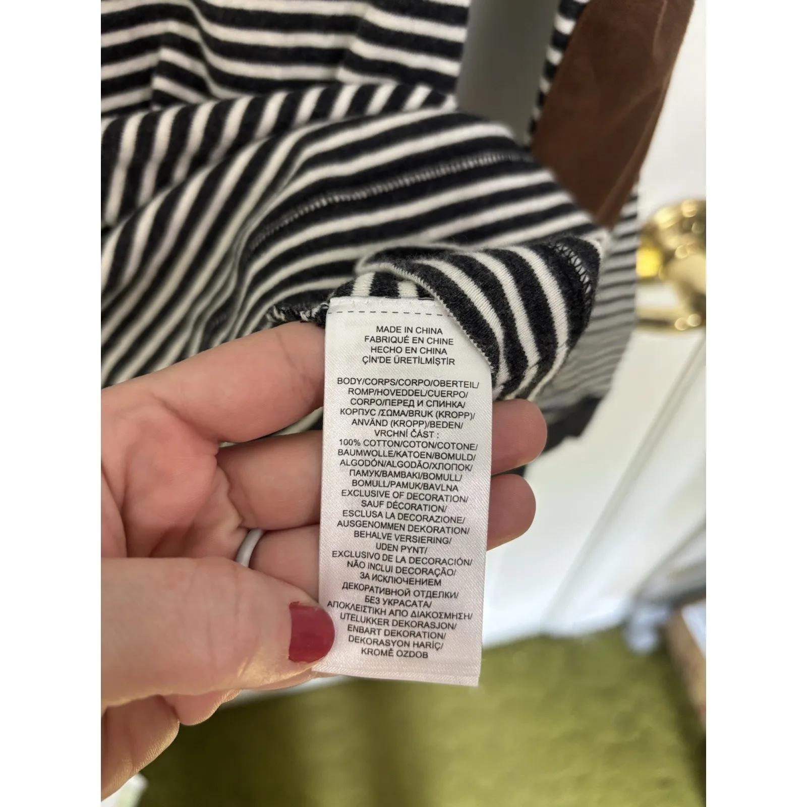 Lauren Ralph Lauren Striped Long Sleeve Size XL Elbow Patches Preppy Old Money - Image 7