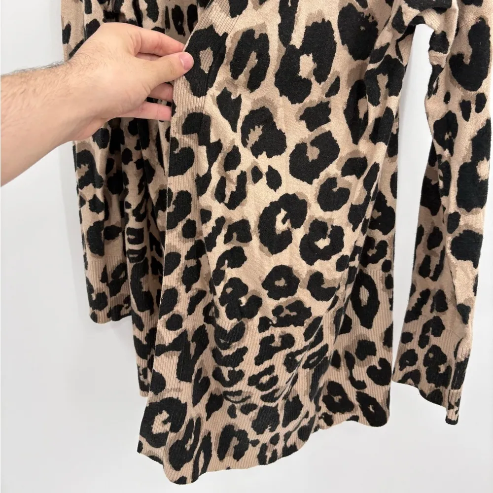 Sanctuary Essential open front leopard Cardigan cotton nylon in Classy Cat Small - Image 6