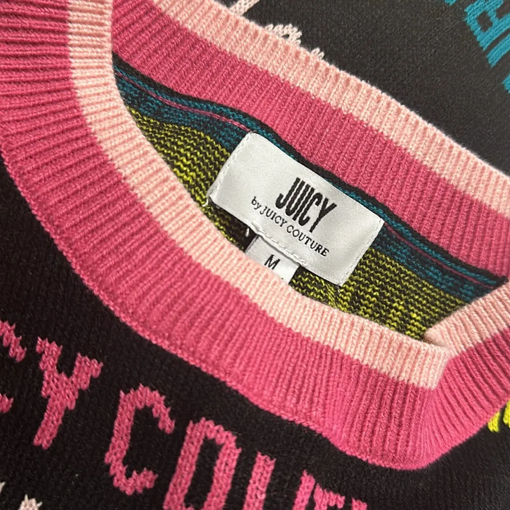 NWT Juicy By Juicy Couture Women’s Crew Neck Long Sleeve Pullover Sweater - Image 6
