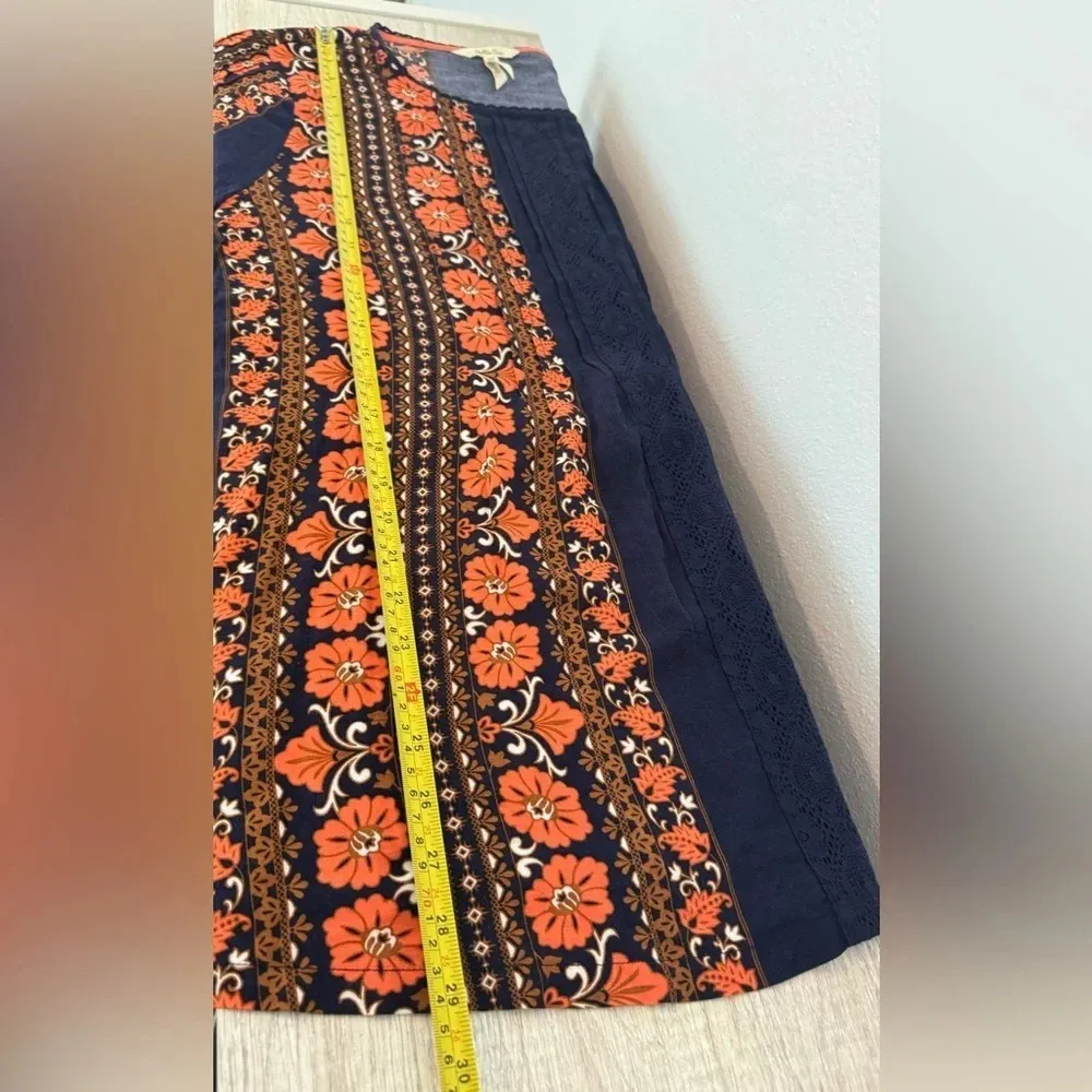 Matilda Jane Once Upon a Time Boho Artsy Long Sleeve Blouse Floral Size XL - Image 5