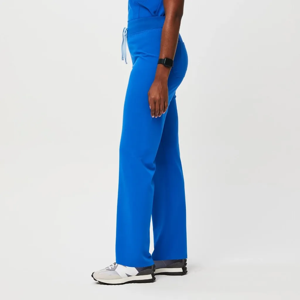 Figs High Waisted Livingston Basic Scrub Pants in Royal Blue, Size Large Tall - Image 4
