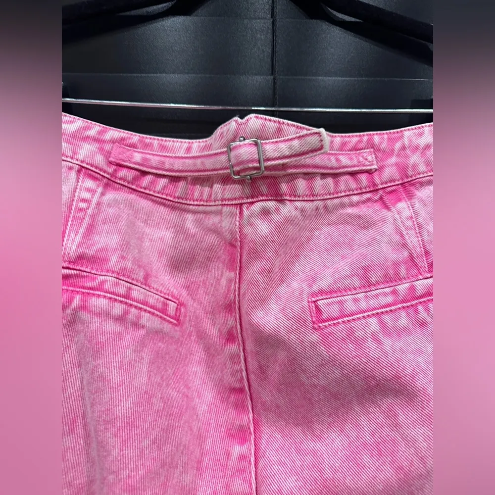 EUC House of Harlow 1960 Revolve Pink Flare Wide Leg Jeans Size 31 - Image 2