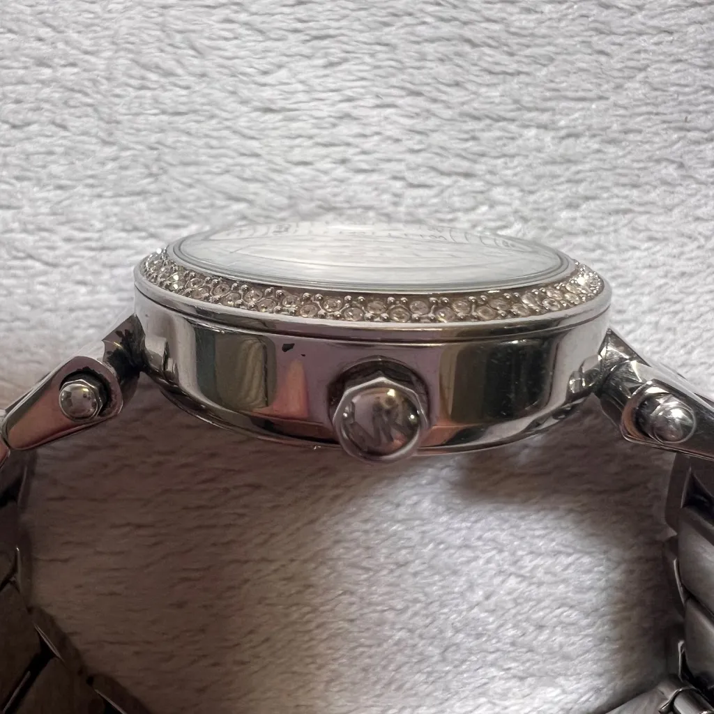 Michael Kors Mk5615 Ladies Silver Stainless Steel  Watch with Crystals - Image 9