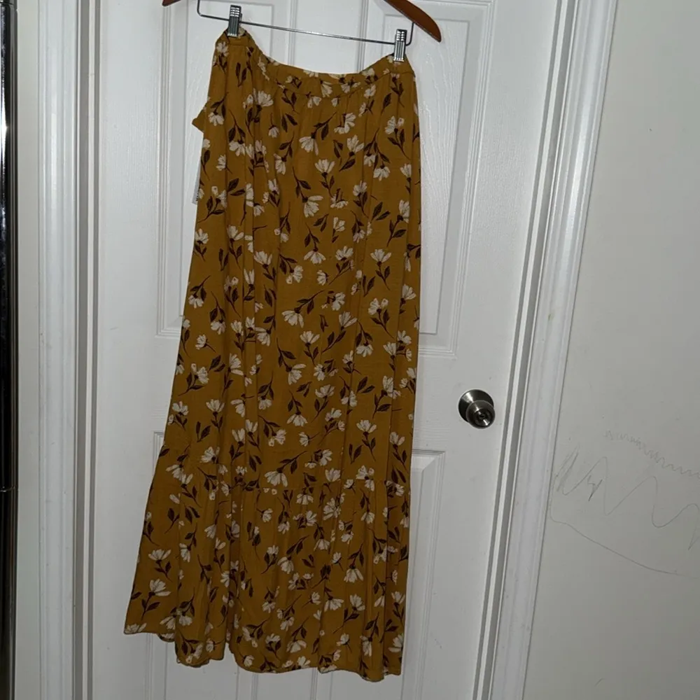 Sonoma womens Wrap Ruffle Maxi/Midi Hi-Low floral Skirt 4X NWT - Image 10