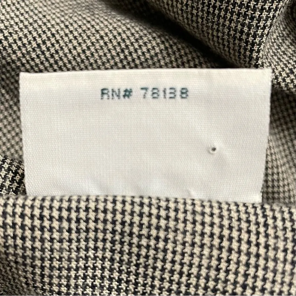 Vermont Country Store Beige Lagenlook Tunic Smock Tan Brown Plaid Size Medium - Image 8