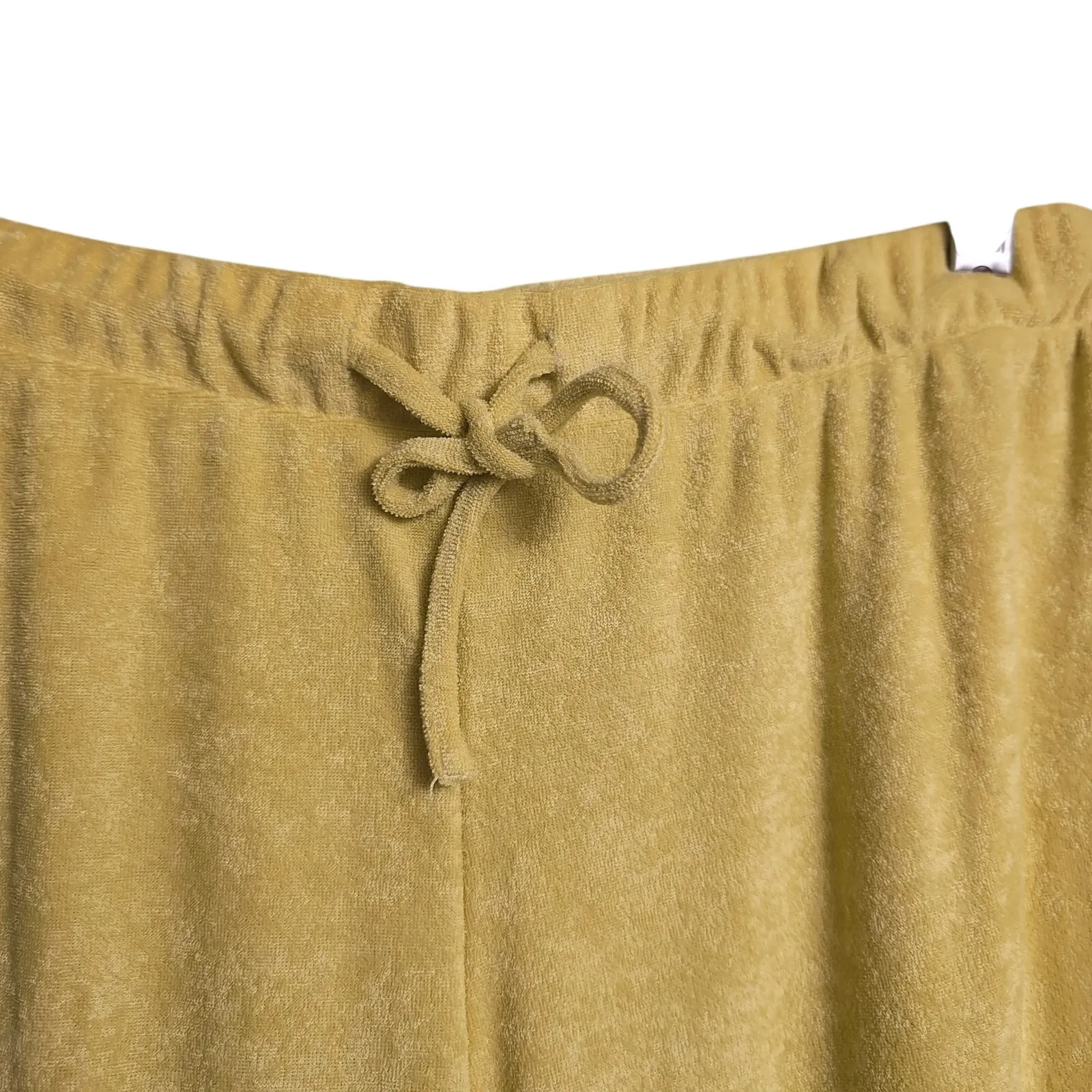 NWT Andie Crop Pant HNSU Honeysuckle Yellow Drawstring Elastic Waist Lounge XS - Image 3