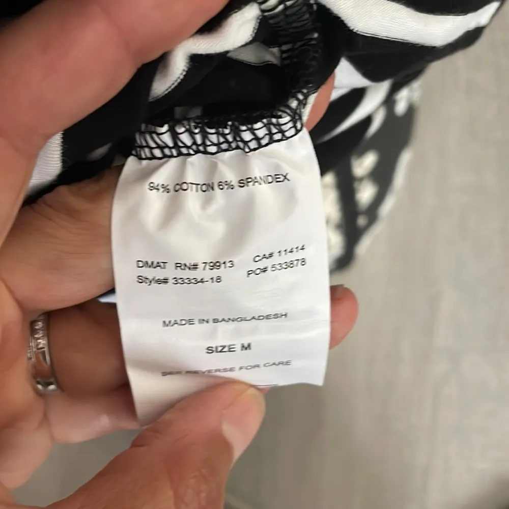 OH BABY by MOTHERHOOD Black & White Striped Tank Top Size Medium - Image 5