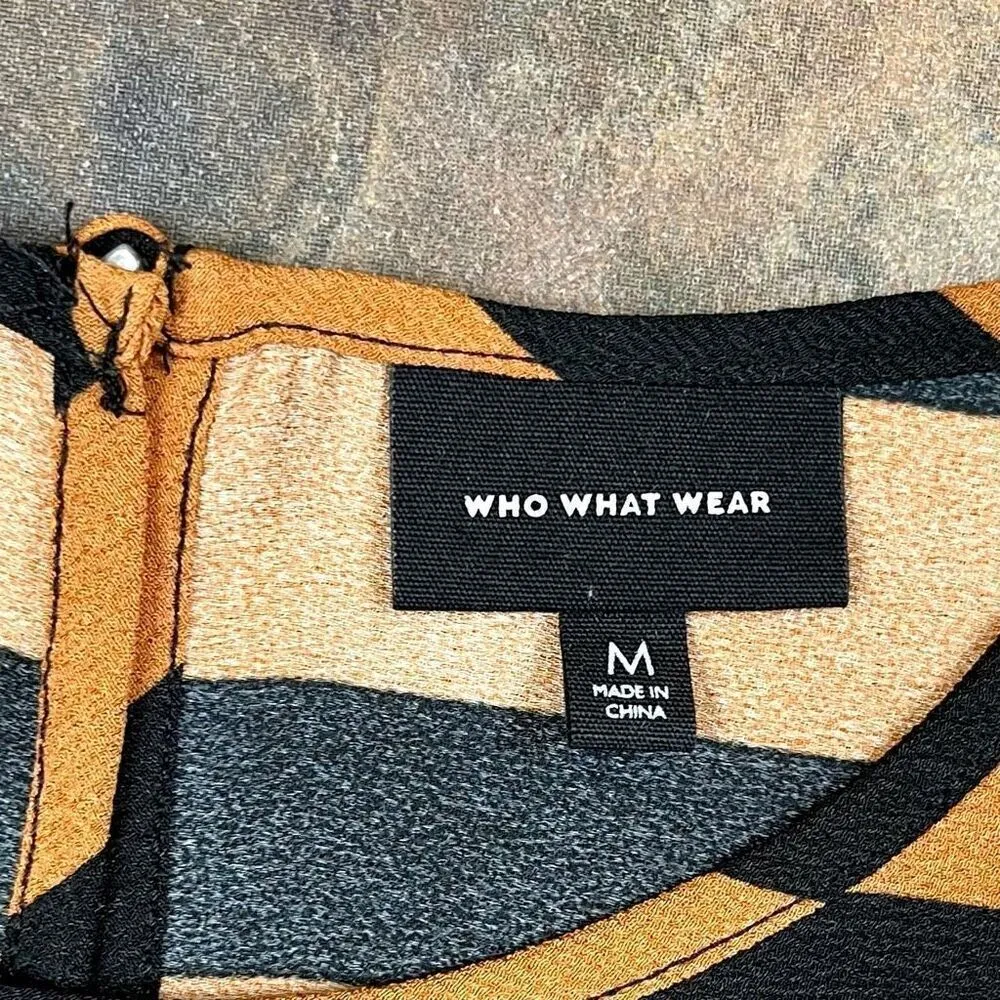 Who What Wear Striped Blouse Medium - Image 12