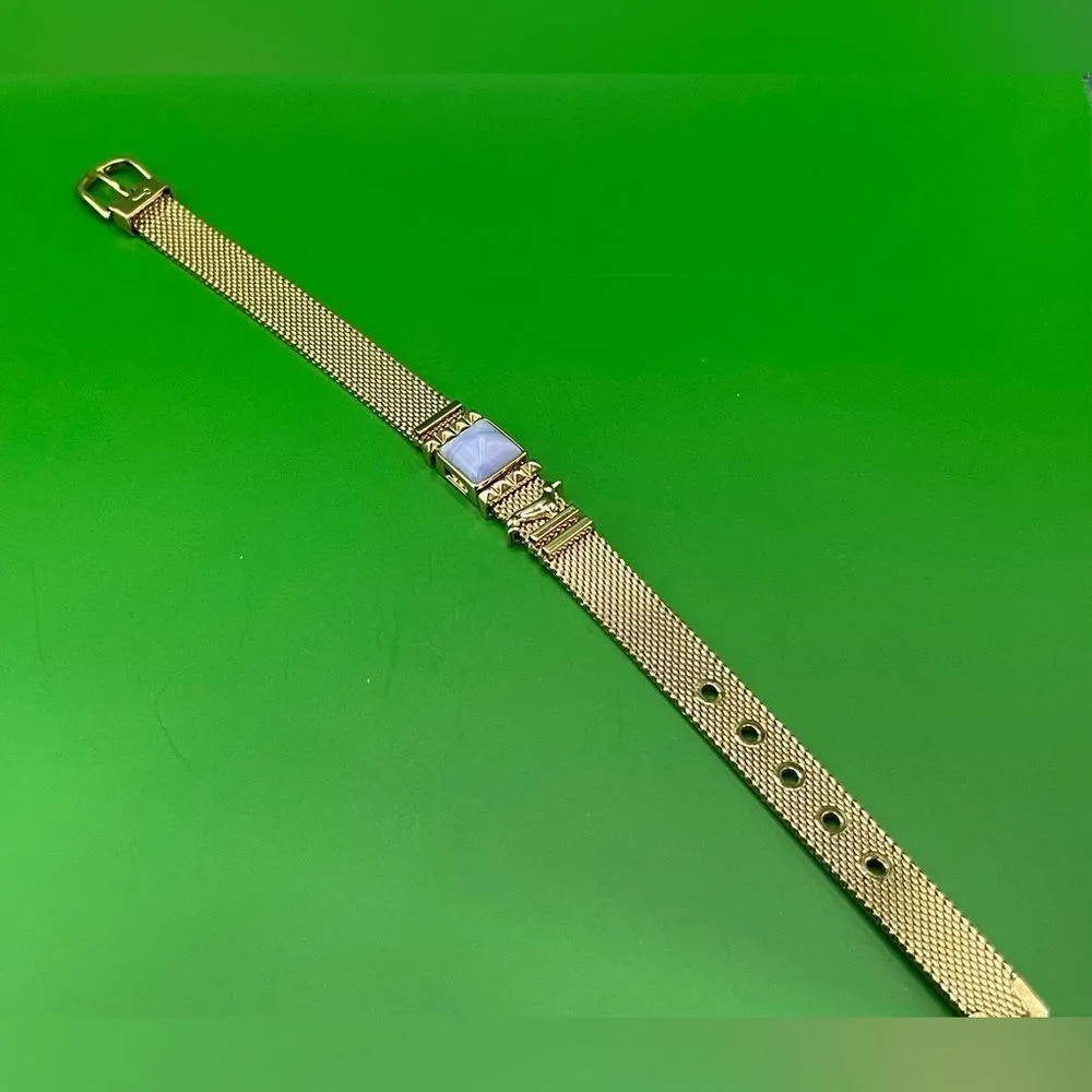 Gold plated Buckle Bracelet with charms. - Image 5