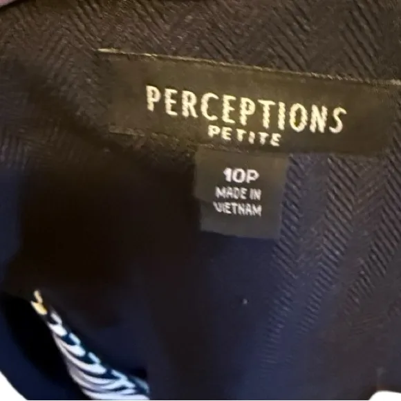 Perfections Petite Suit Jacket with Attached Top - Image 7