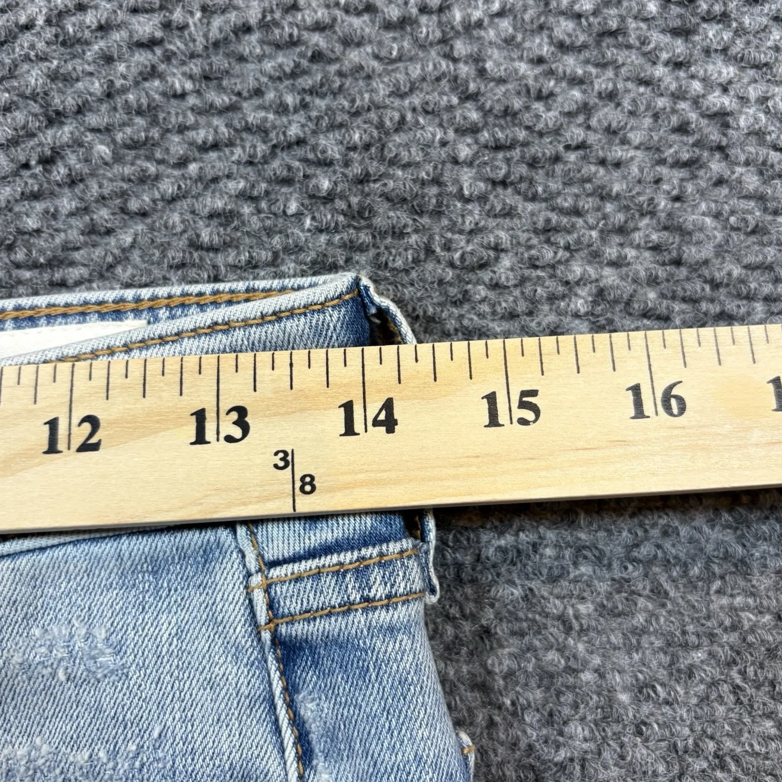 Rag & Bone Light Blue Wash Ankle Skinny Cropped Jeans Womens 26 - Image 8