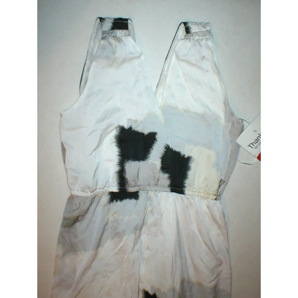 New Womens Kensie 8 Dress Beautiful White Black Gray Khaki Tan Sleeveless Silky - Image 4