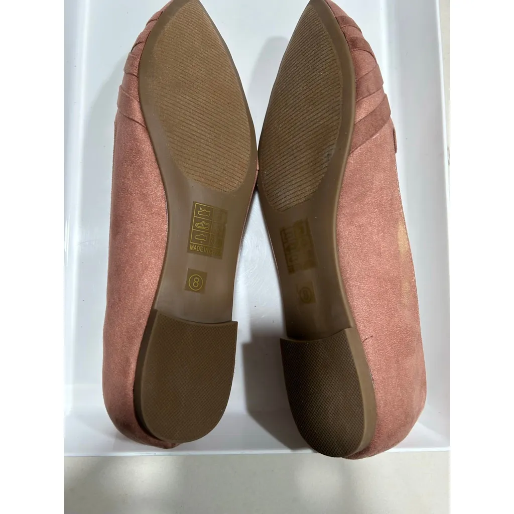 NEW Journee Faux Suede Mindee Slip On Pointed Toe Loafer Flats 8 $65 - Image 9