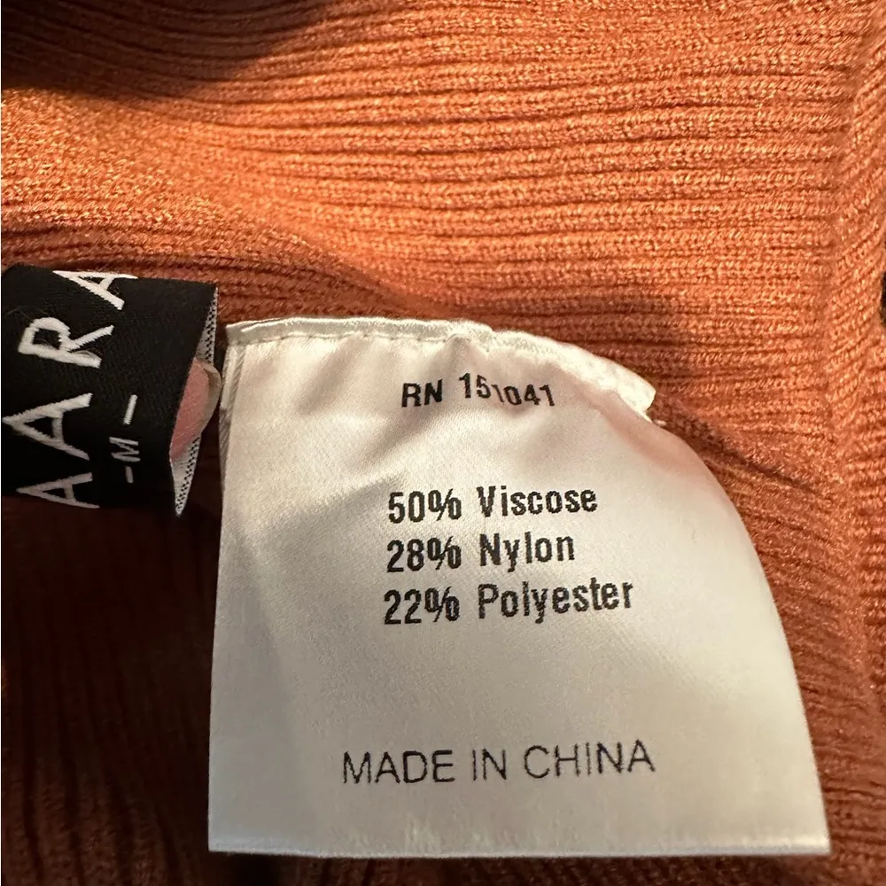 CAARA Ribbed Cutout Turtleneck Midi Sweater Dress - Image 6