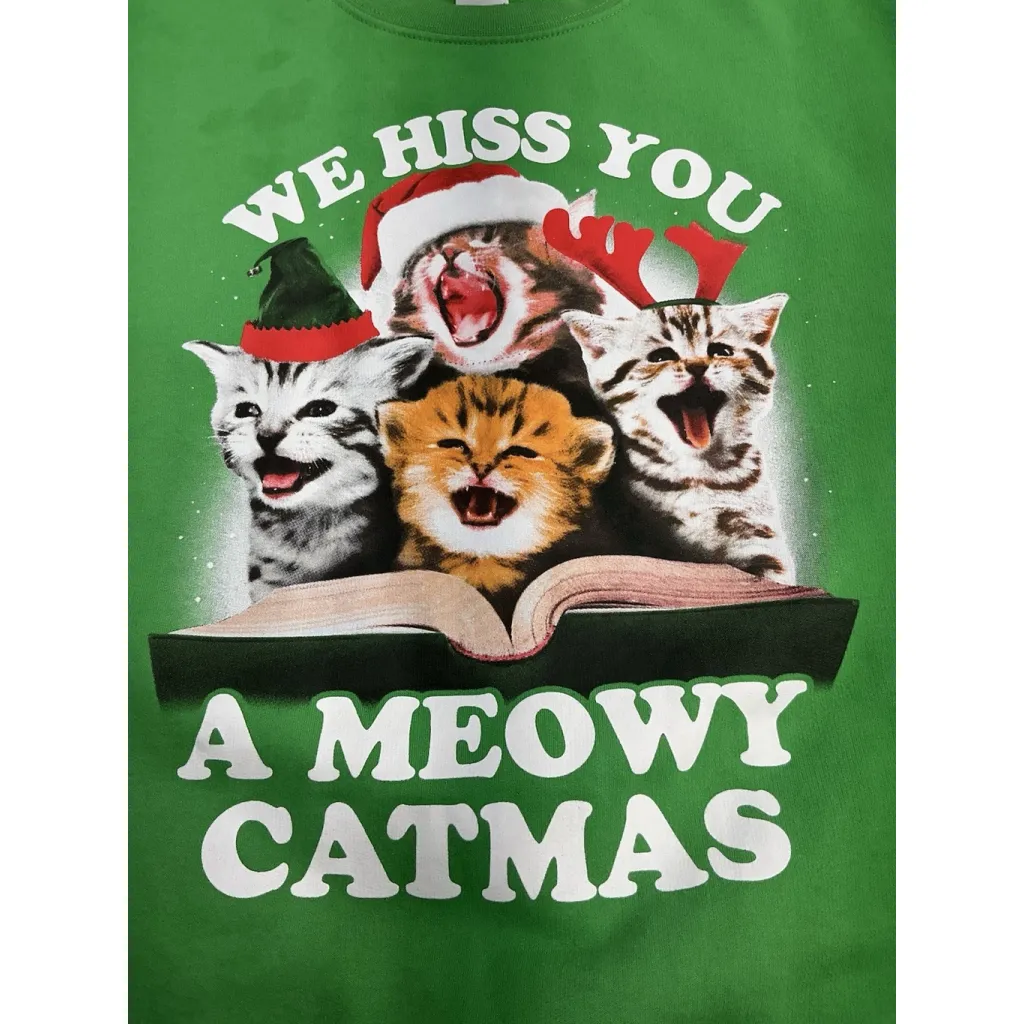 Womans Fifth Sun Holiday Theme Sweatshirt 2 Xl Green Pullover - Image 4