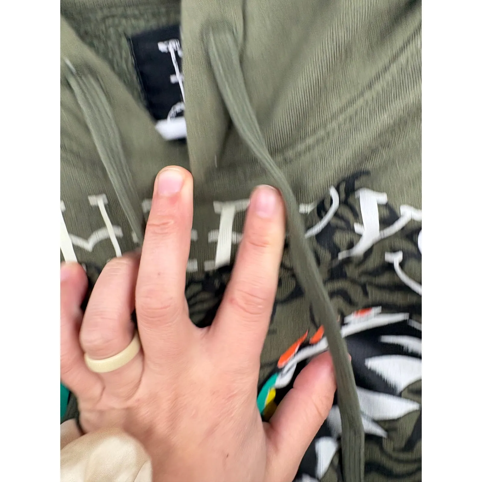 Ed Hardy Womens Green Dragon Tattoo Graphic Hoodie Sweatshirt - Image 4