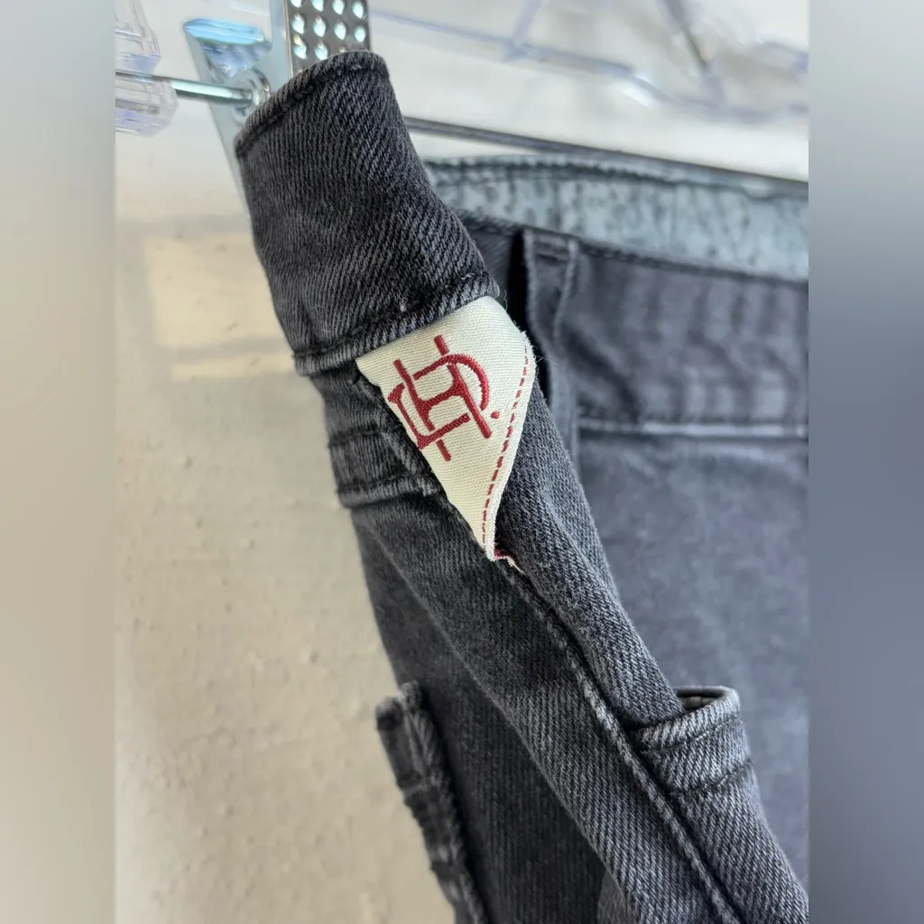 Harley Davidson Woman’s Black Denim Grunge Goth Basic Casual Skinny Jeans Sz 27 - Image 3