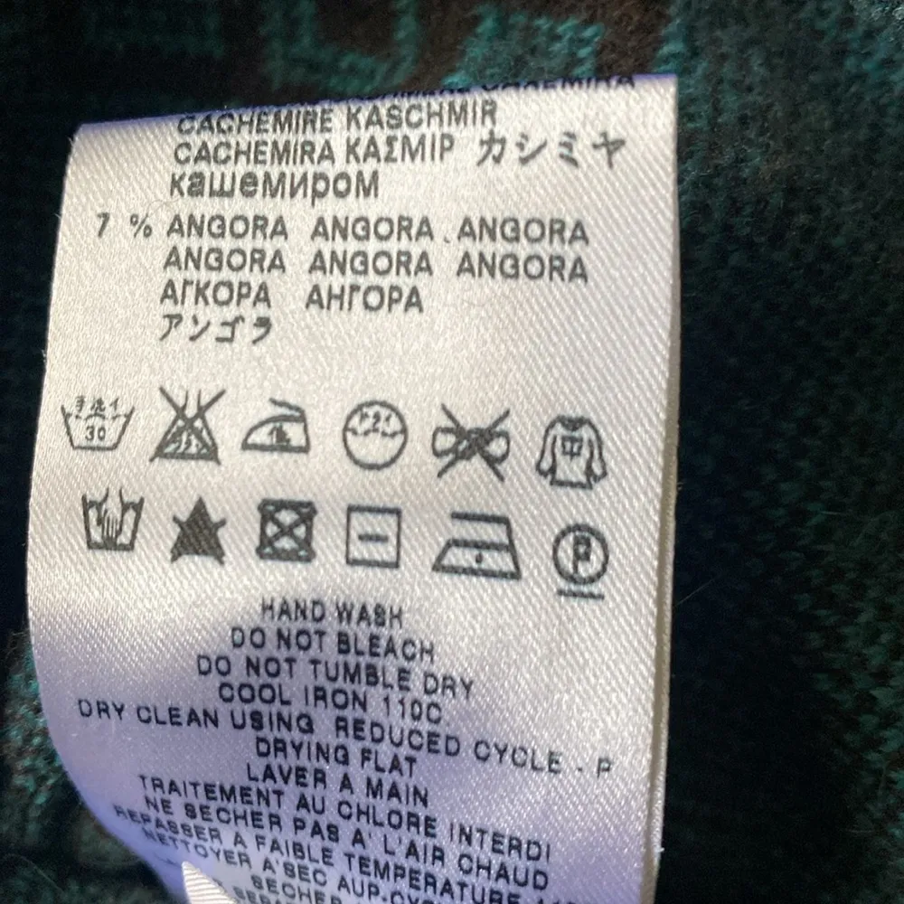 LOVE MOSCHINO Wool Cashmere Angora Aztec Dress Long Sweater Size L Ladies - Image 5