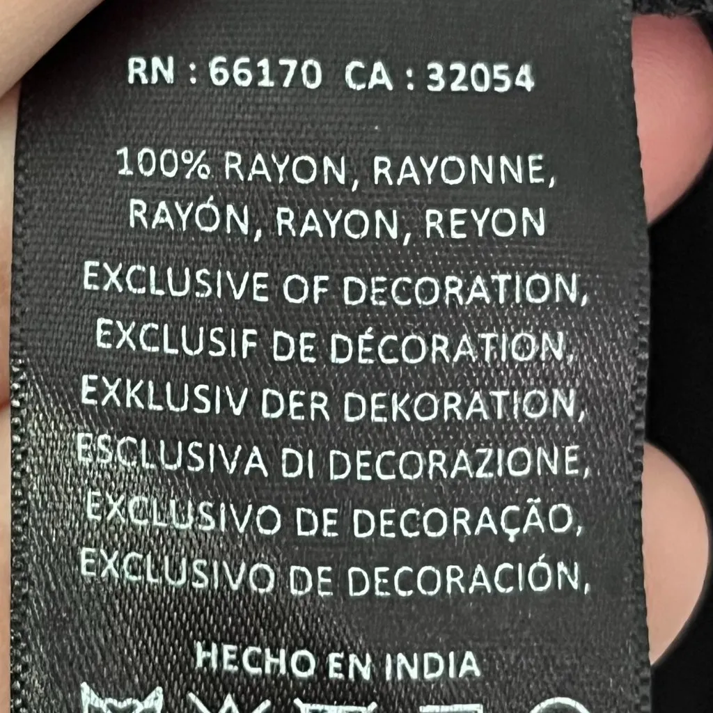 Floreat anthropologie blouse size small sequin embellished sheer floral bird Black - Image 11