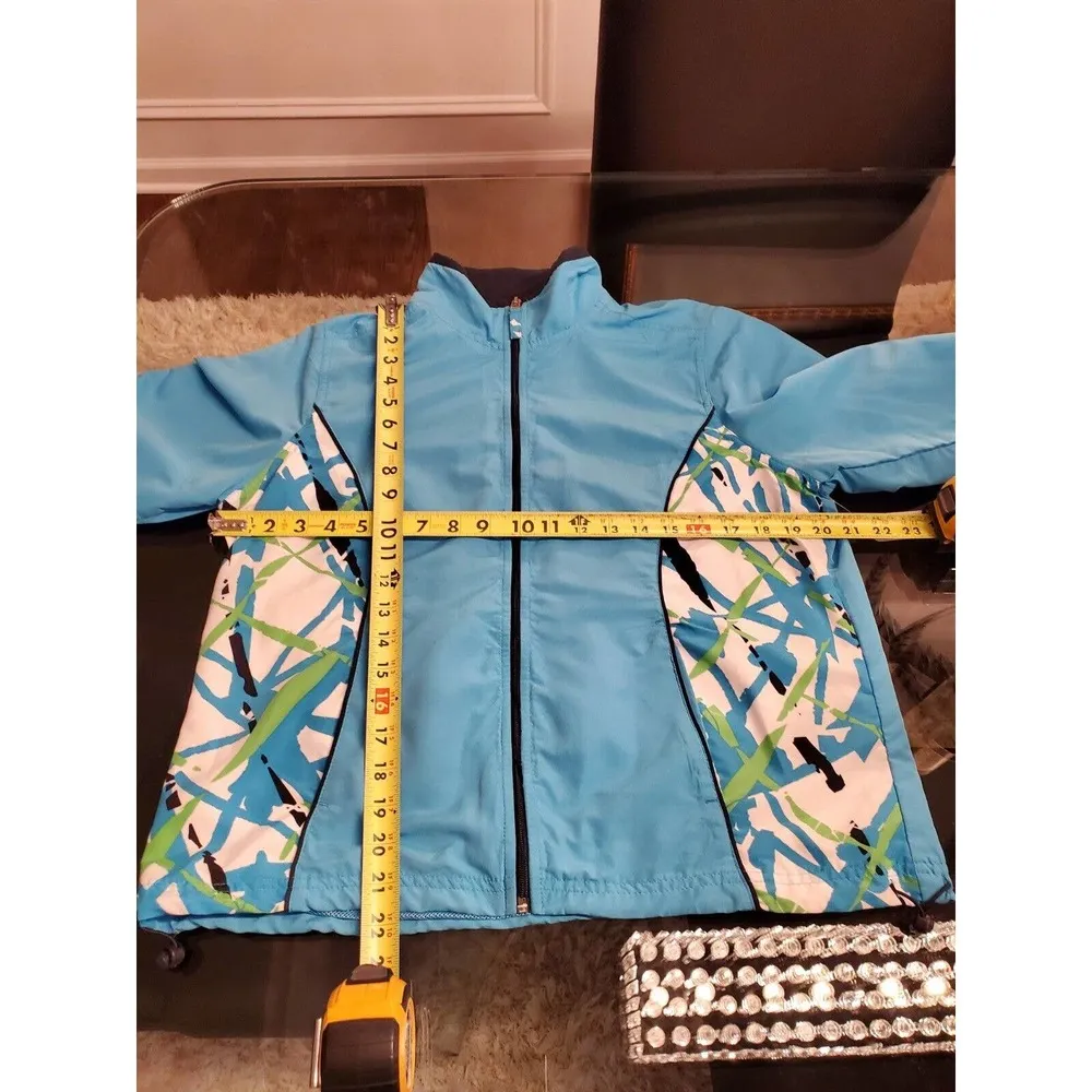 Threehearts Women's Blue Polyester Long Sleeve Jacket & Trouser 2 Piece Suit PL - Image 11