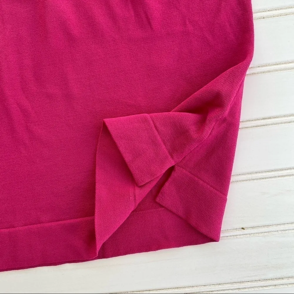 Larry Levine Hot Pink Blouse Large - Image 8