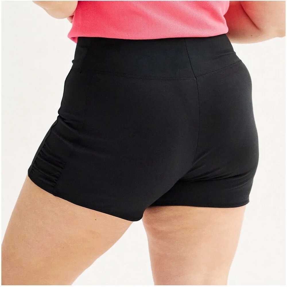 NEW womens plus size 2X So bike short activewear mid rise inseam 7" black shorts - Image 3