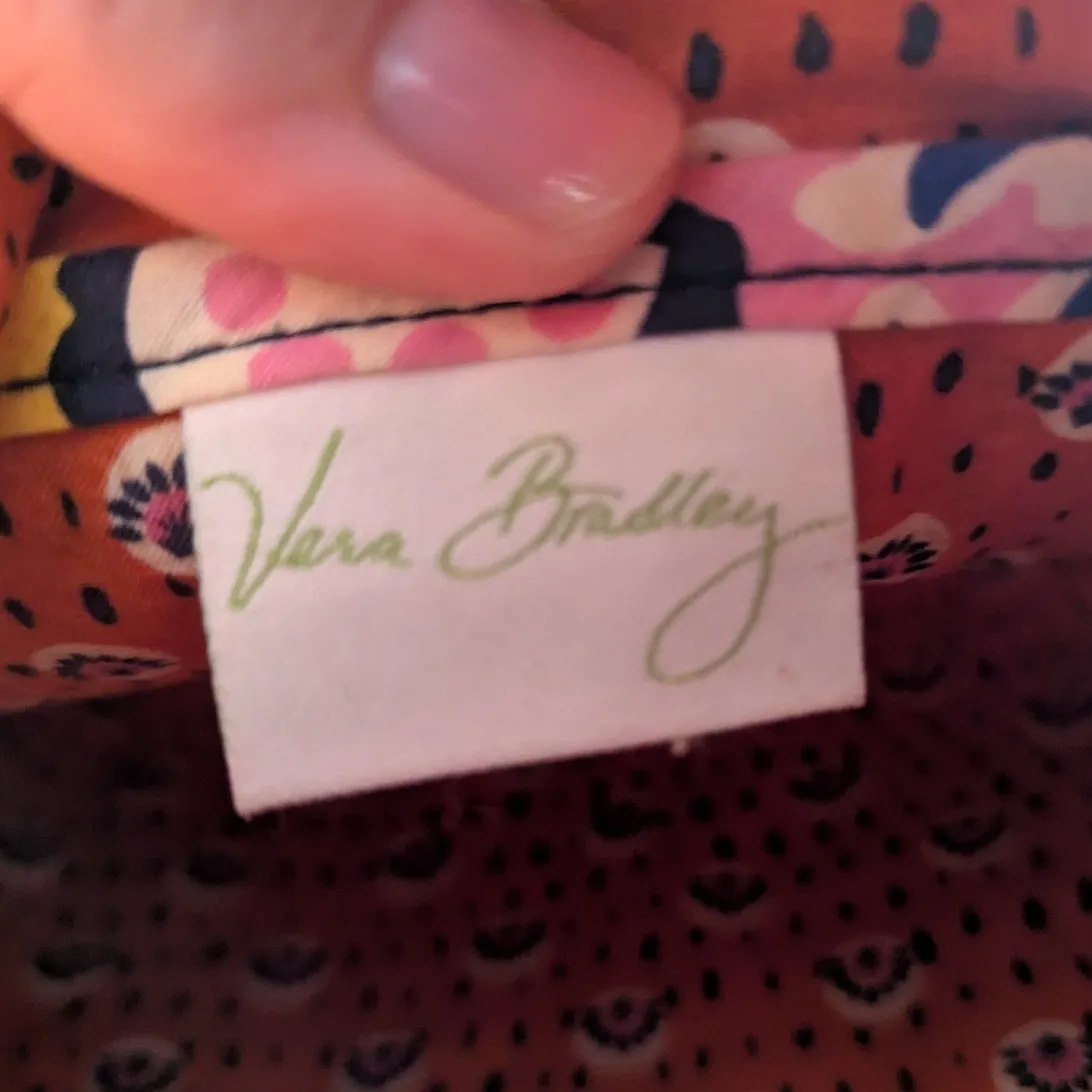 Vtg Y2K Vera Bradley Rio Colorful Floral Quilted Hipster Swing Crossbody Bag - Image 6