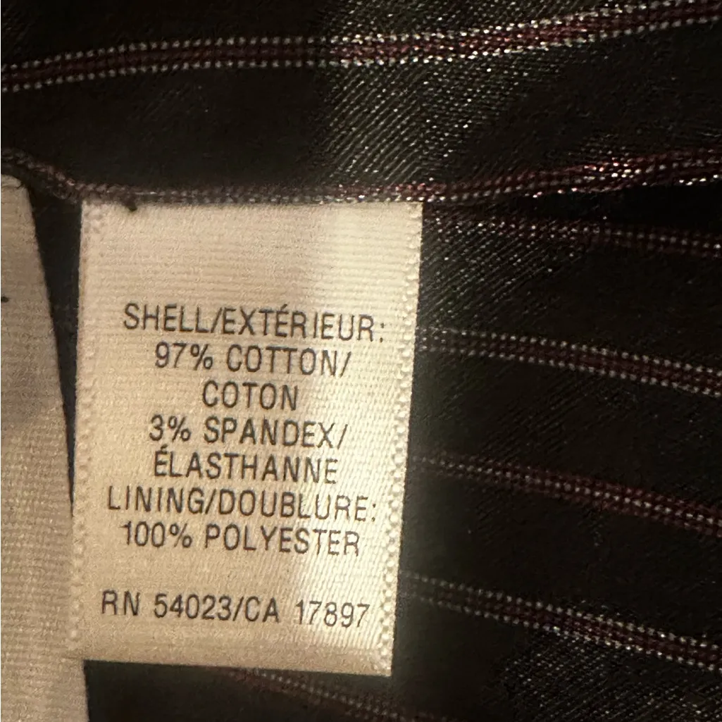 Swing style peacoat size m black faux velvet - Image 5