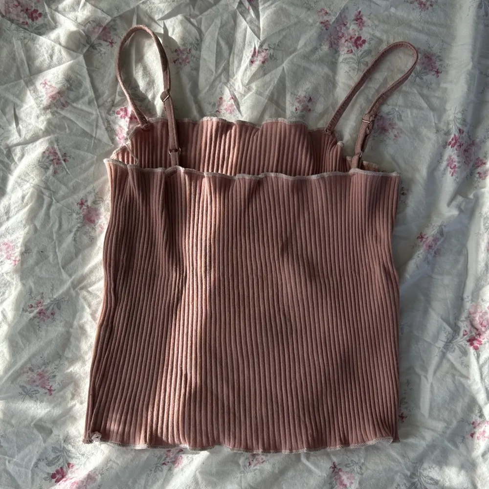 Ribbed cami lettuce trim Size M - Image 2